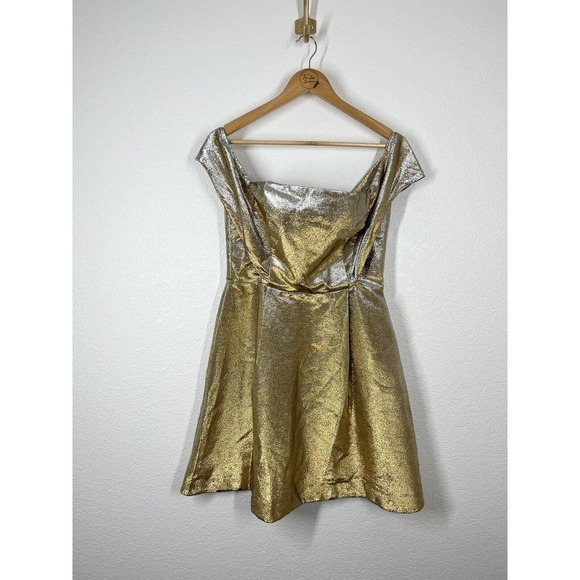 Sandro Palacio Metallic Mini Dress - Picture 1 of 9